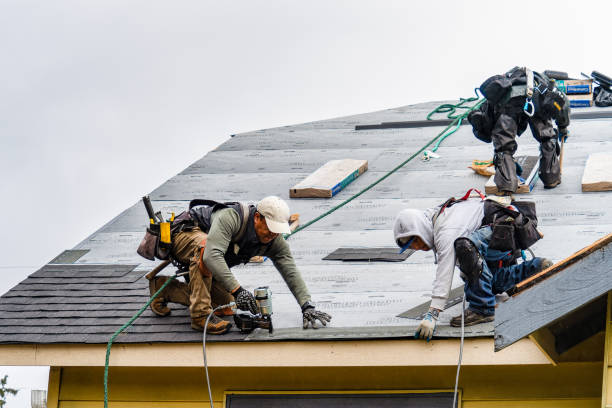 Professional Roofing technician working in Akron, CO